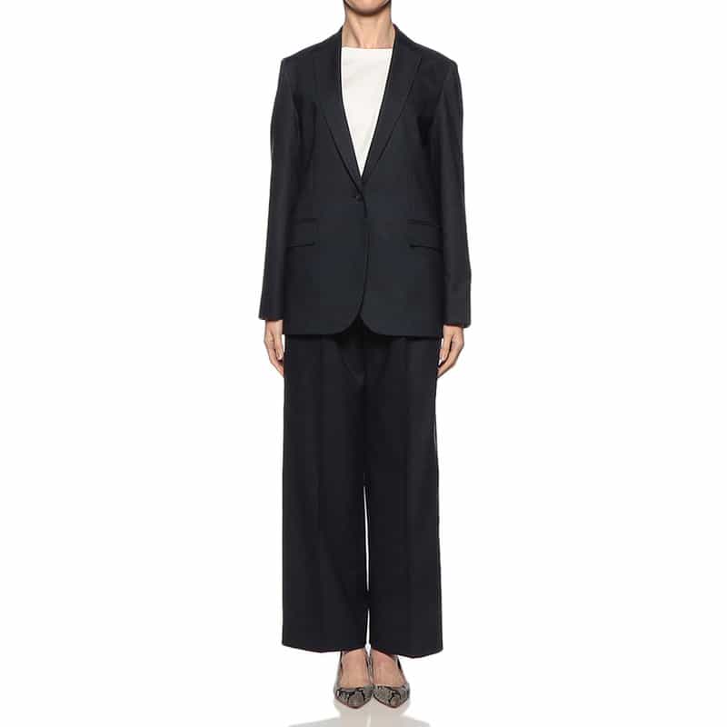 BARNEYS NEW YORK セットアップ ボックステーラードジャケット NAVY