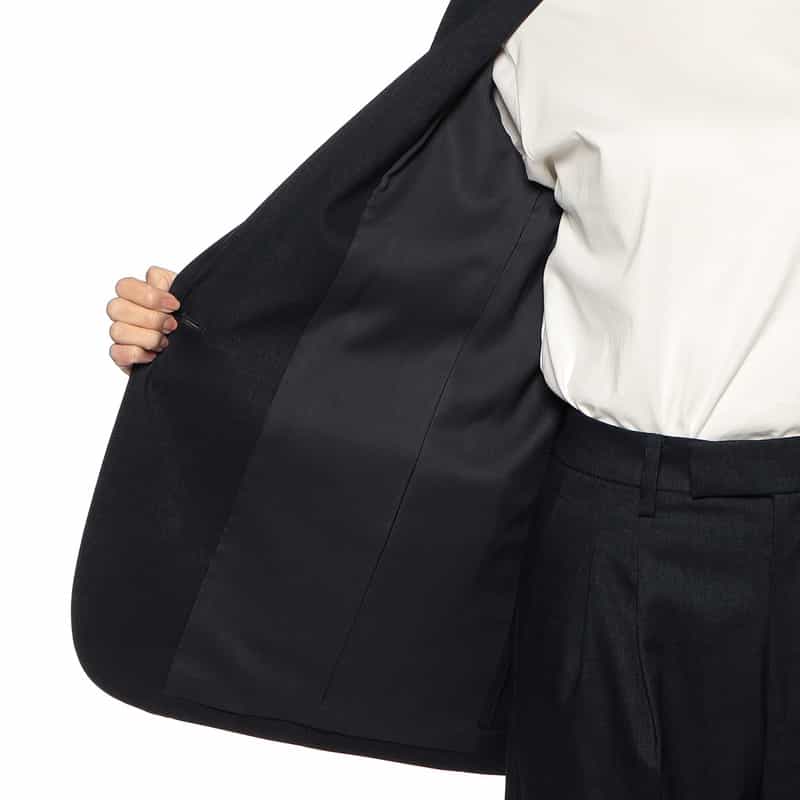 BARNEYS NEW YORK セットアップ ボックステーラードジャケット NAVY