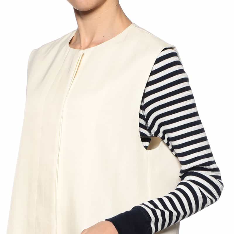 BARNEYS NEW YORK ロングジレ IVORY