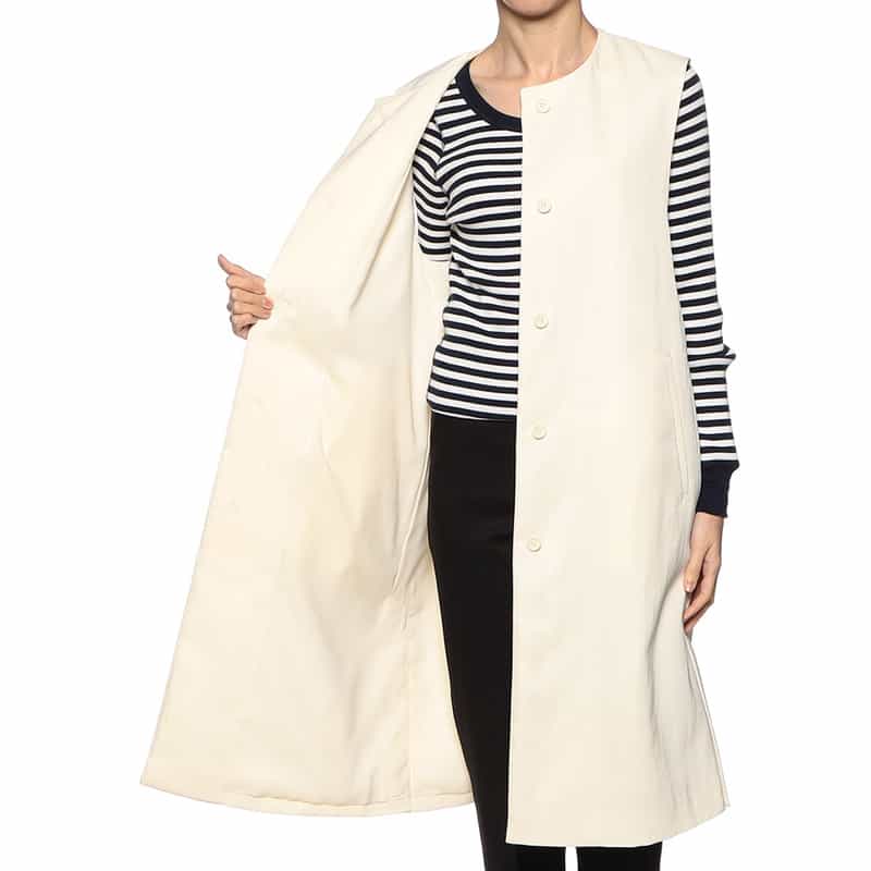 BARNEYS NEW YORK ロングジレ IVORY