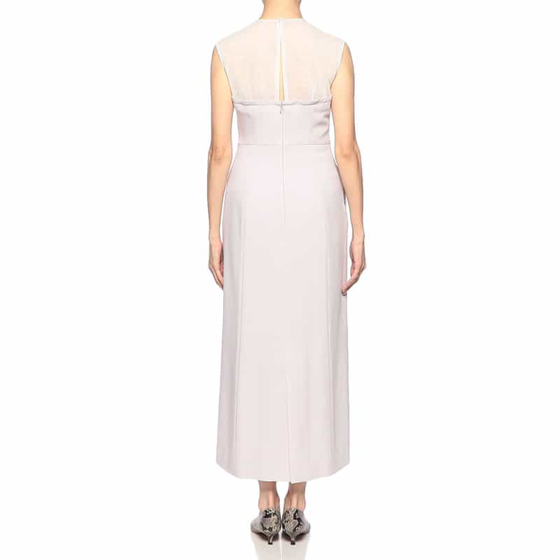 BARNEYS NEW YORK ウォッシャブル コンビネーションドレス LIGHT GRAY