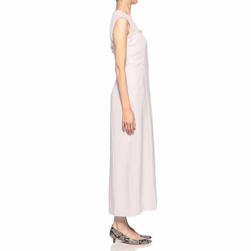 BARNEYS NEW YORK ウォッシャブル コンビネーションドレス LIGHT GRAY
