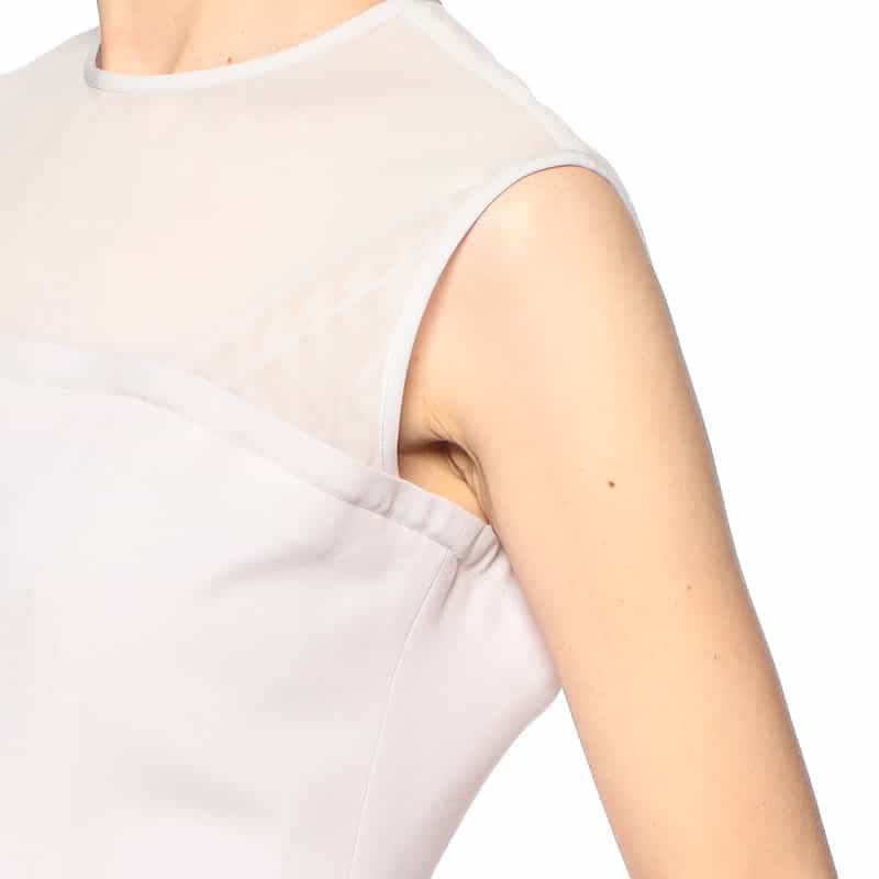 BARNEYS NEW YORK ウォッシャブル コンビネーションドレス LIGHT GRAY