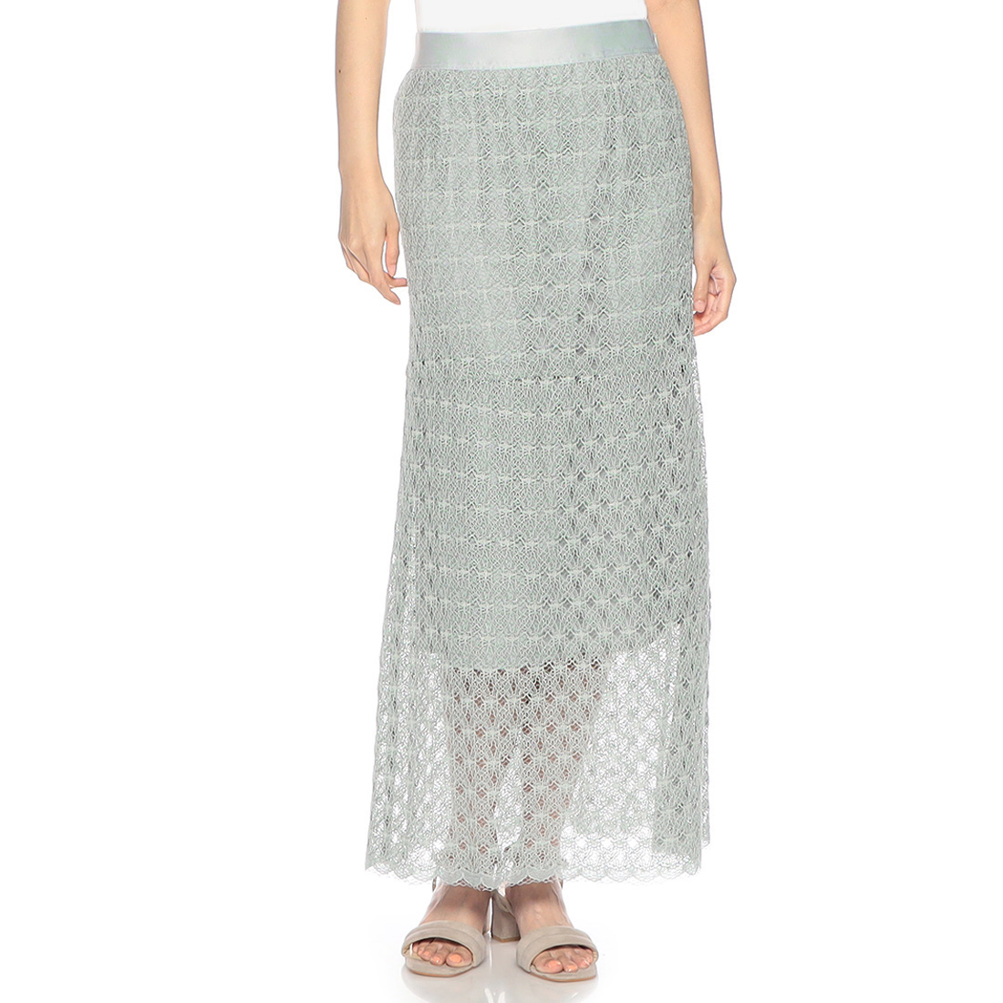 ラッセルレース ロングスカート