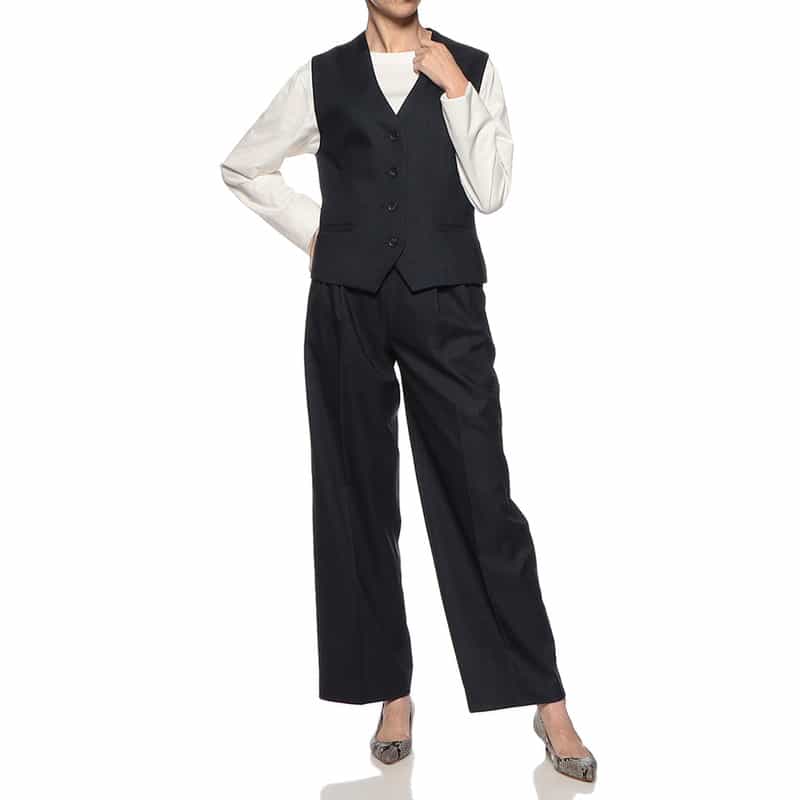 BARNEYS NEW YORK セットアップ ショートベスト NAVY