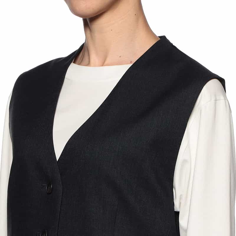 BARNEYS NEW YORK セットアップ ショートベスト NAVY