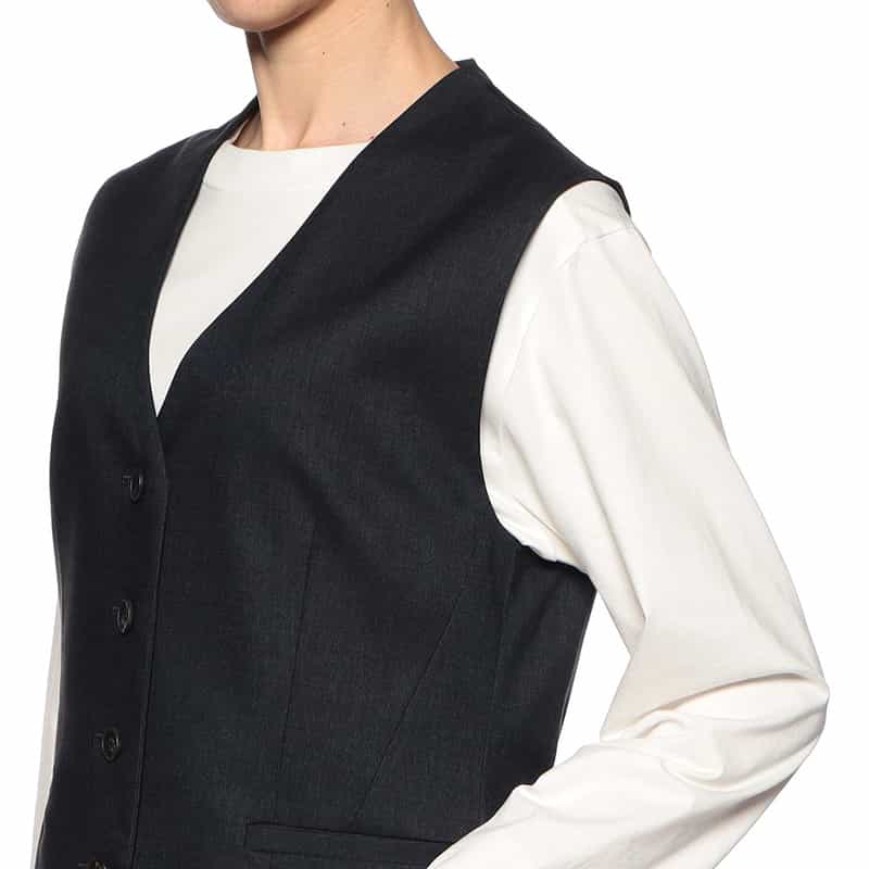 BARNEYS NEW YORK セットアップ ショートベスト NAVY