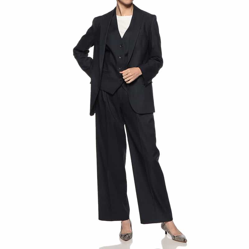 BARNEYS NEW YORK セットアップ ショートベスト NAVY