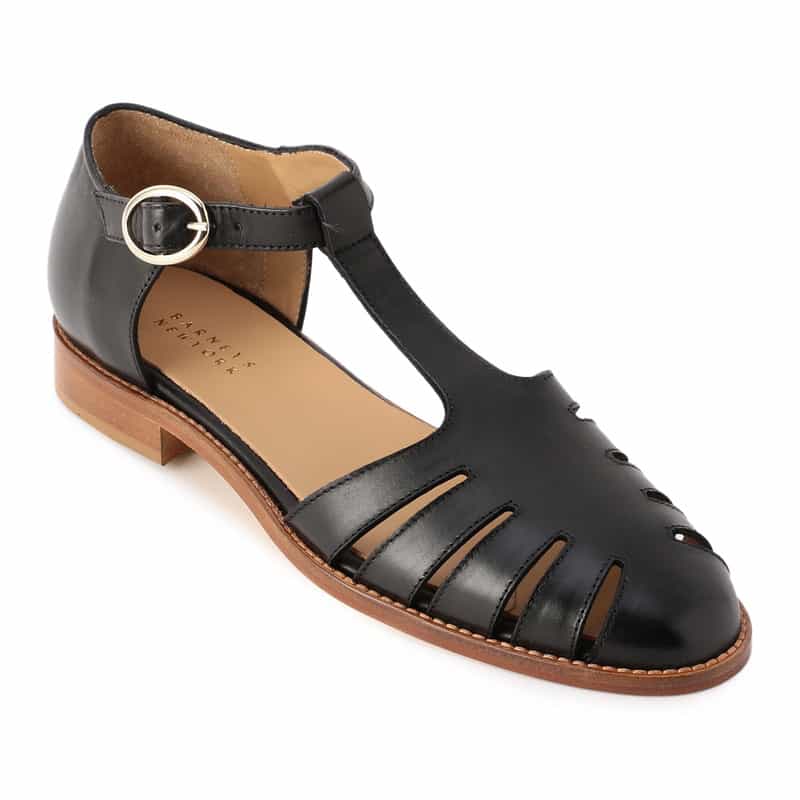 BARNEYS NEW YORK フラット グルカサンダル BLACK