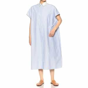 ストライプ シャツドレス