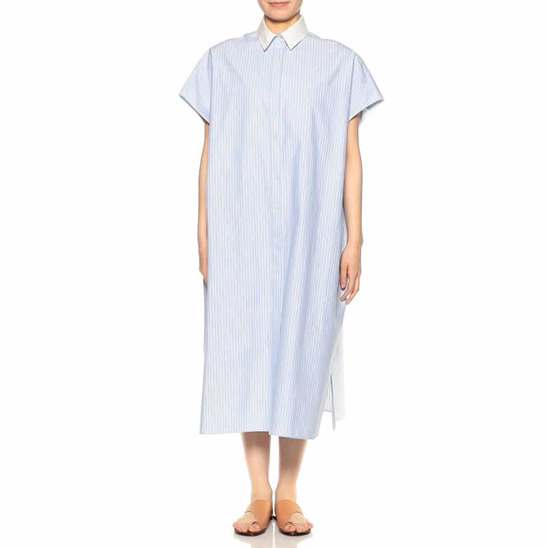 MACKINTOSH ストライプ シャツドレス BLUE