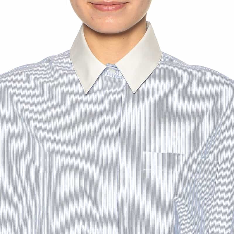 MACKINTOSH ストライプ シャツドレス BLUE