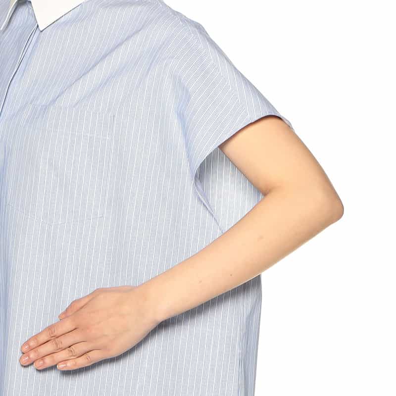 MACKINTOSH ストライプ シャツドレス BLUE