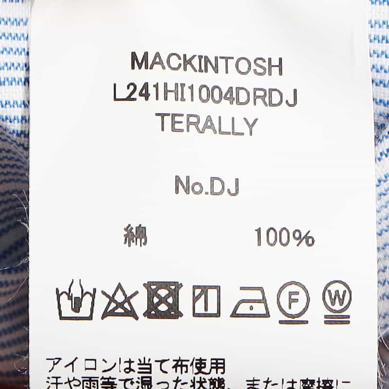 MACKINTOSH ストライプ シャツドレス BLUE