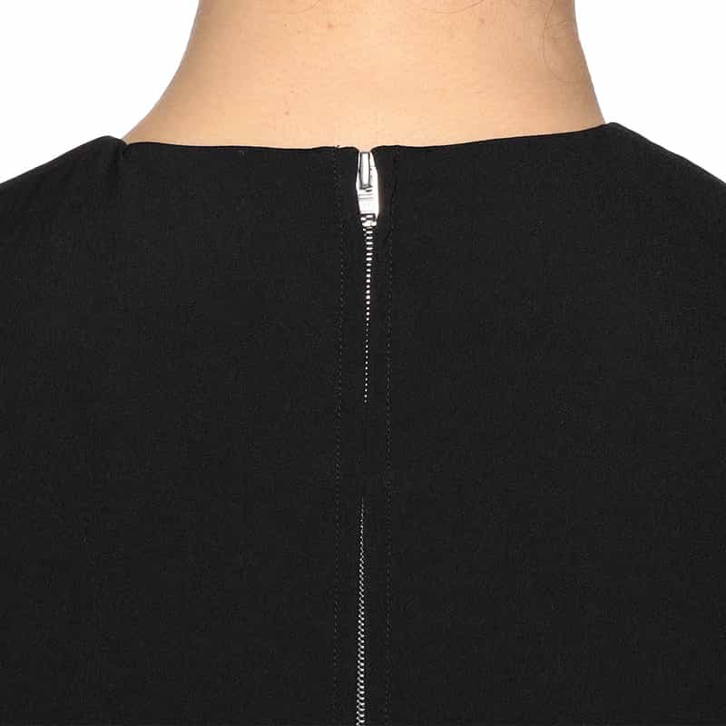 HYKE タスランツイルブラウス BLACK