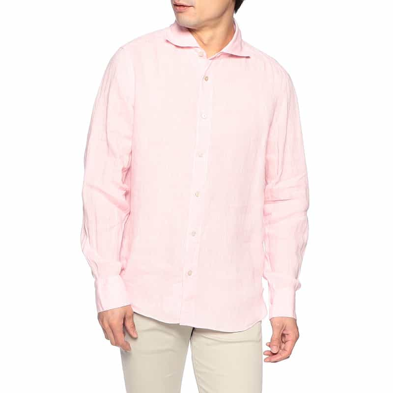 FINAMORE リネンシャツ "PANTELLERIA" PINK