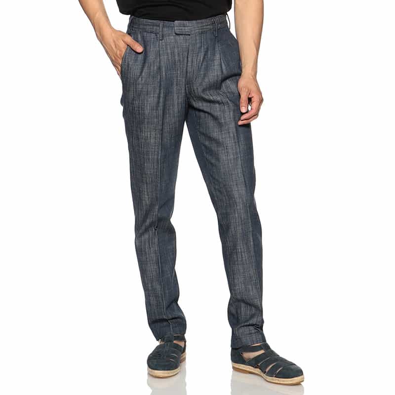 DEVORE ドレスデニムパンツ NAVY