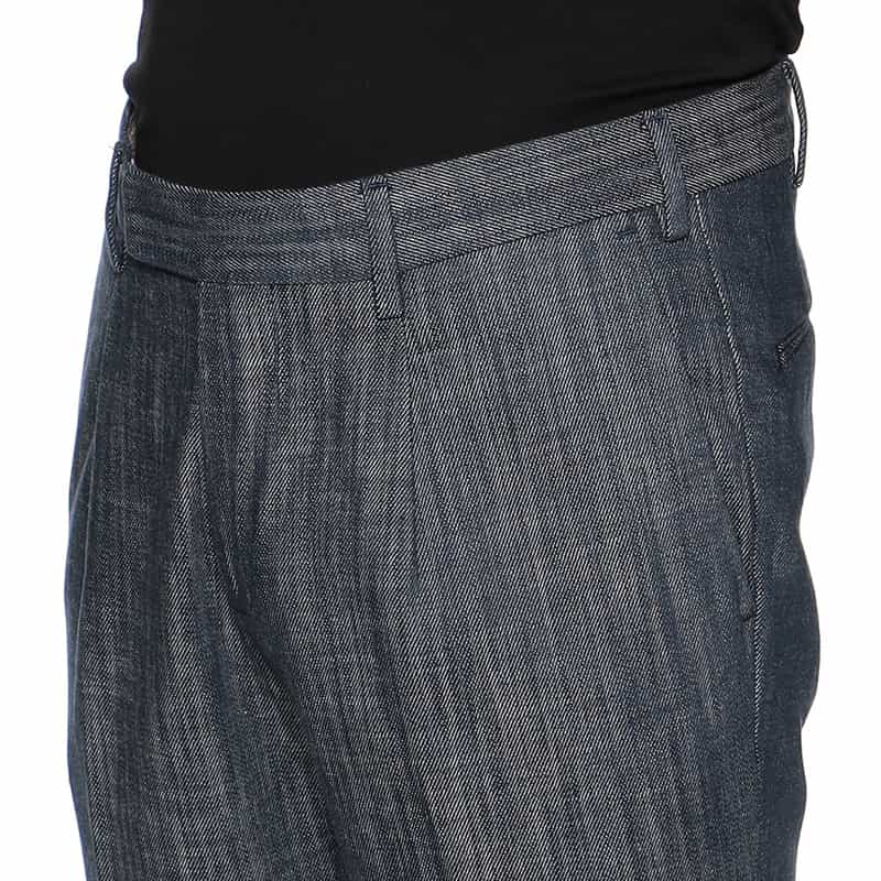 DEVORE ドレスデニムパンツ NAVY