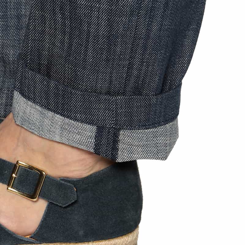 DEVORE ドレスデニムパンツ NAVY