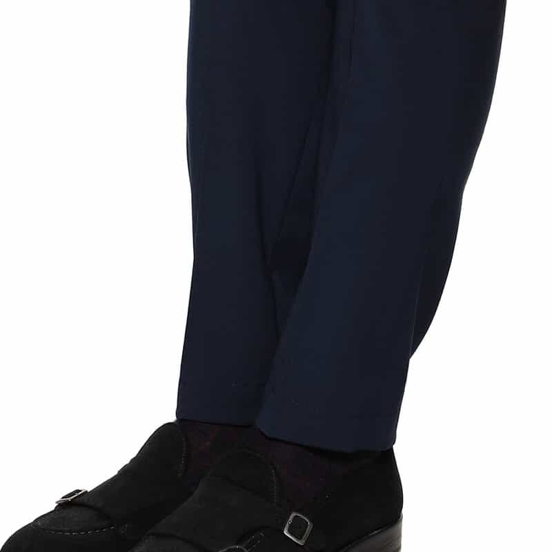 DEVORE ストレッチドレスパンツ NAVY