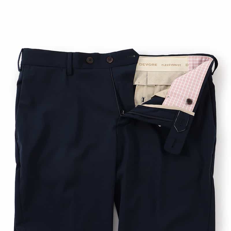 DEVORE ストレッチドレスパンツ NAVY