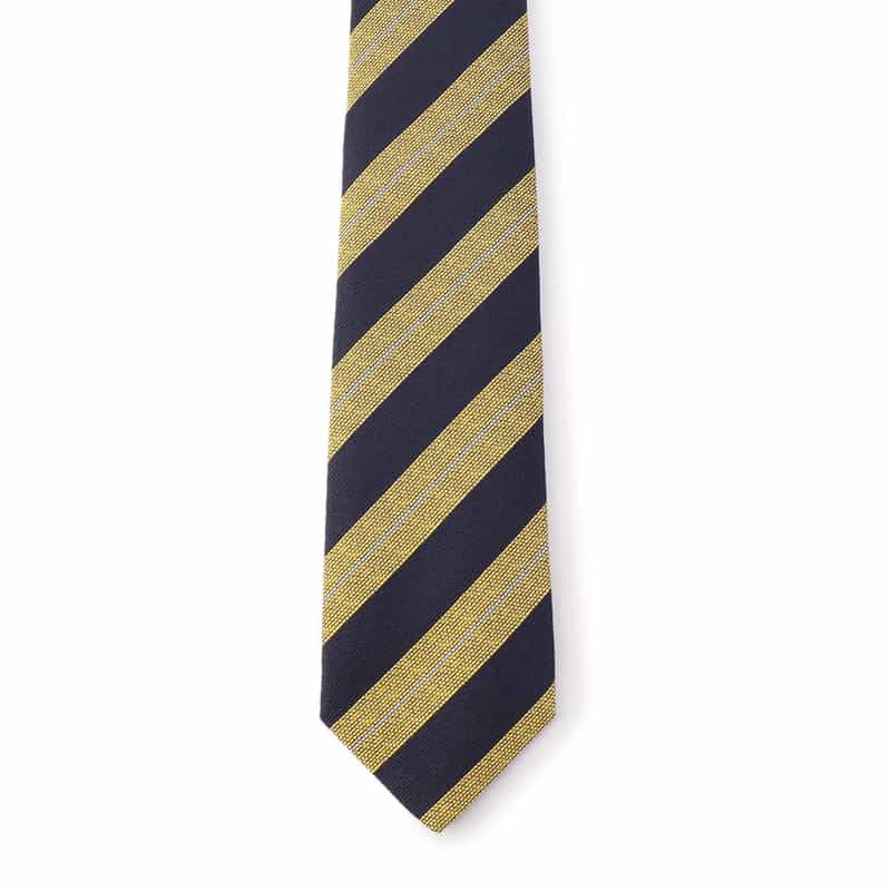 LUIGI  BORRELLI ストライプ柄タイ NAVY
