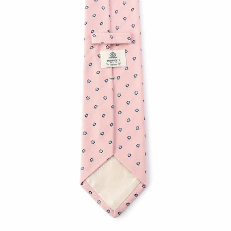LUIGI  BORRELLI 小花柄タイ PINK