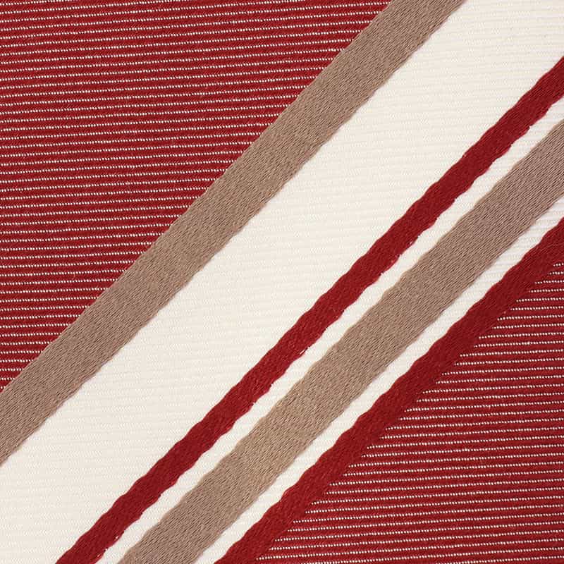 LUIGI  BORRELLI ストライプ柄タイ RED