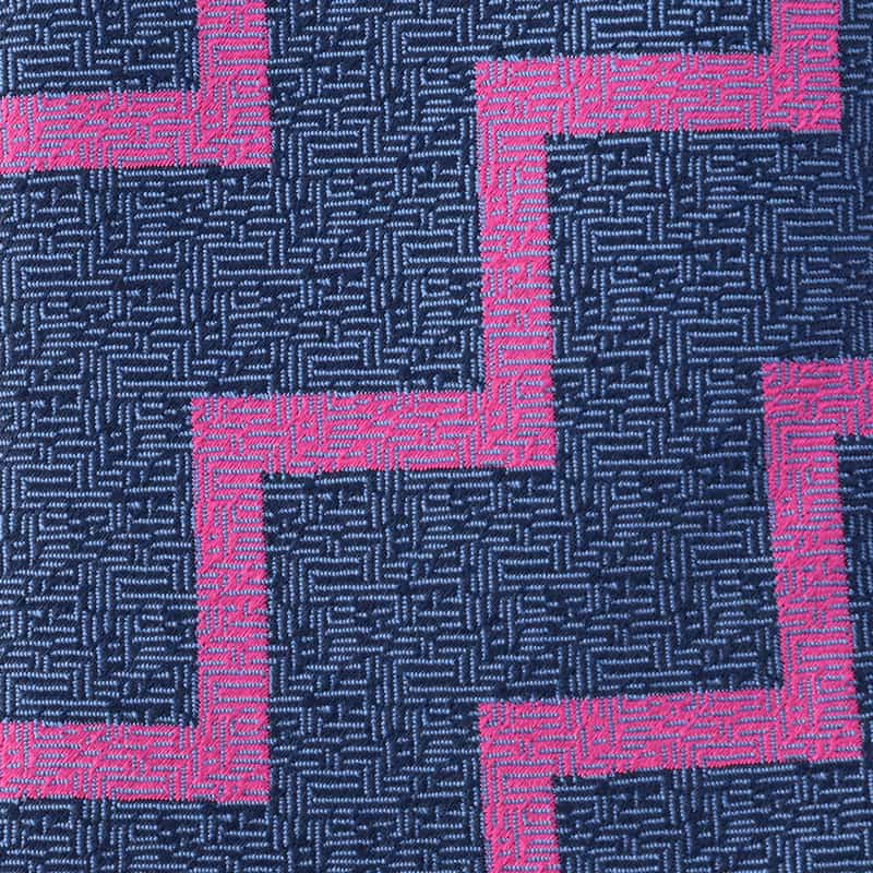 SEAWARD＆STEARN シェブロン柄タイ PURPLE