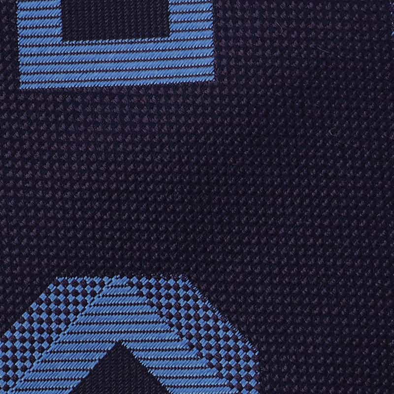 SEAWARD＆STEARN ダイヤ柄タイ NAVY