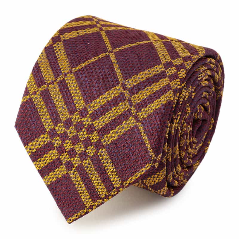 SEAWARD&STEARN チェック柄タイ BROWN