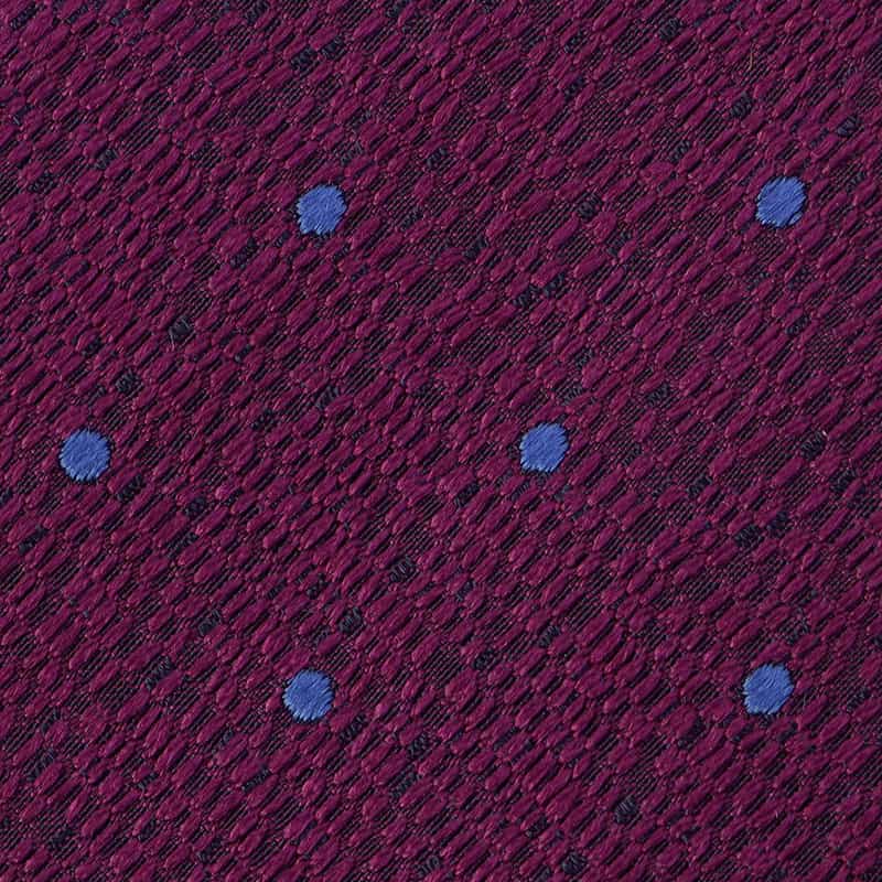 SEAWARD＆STEARN ドット柄タイ PURPLE