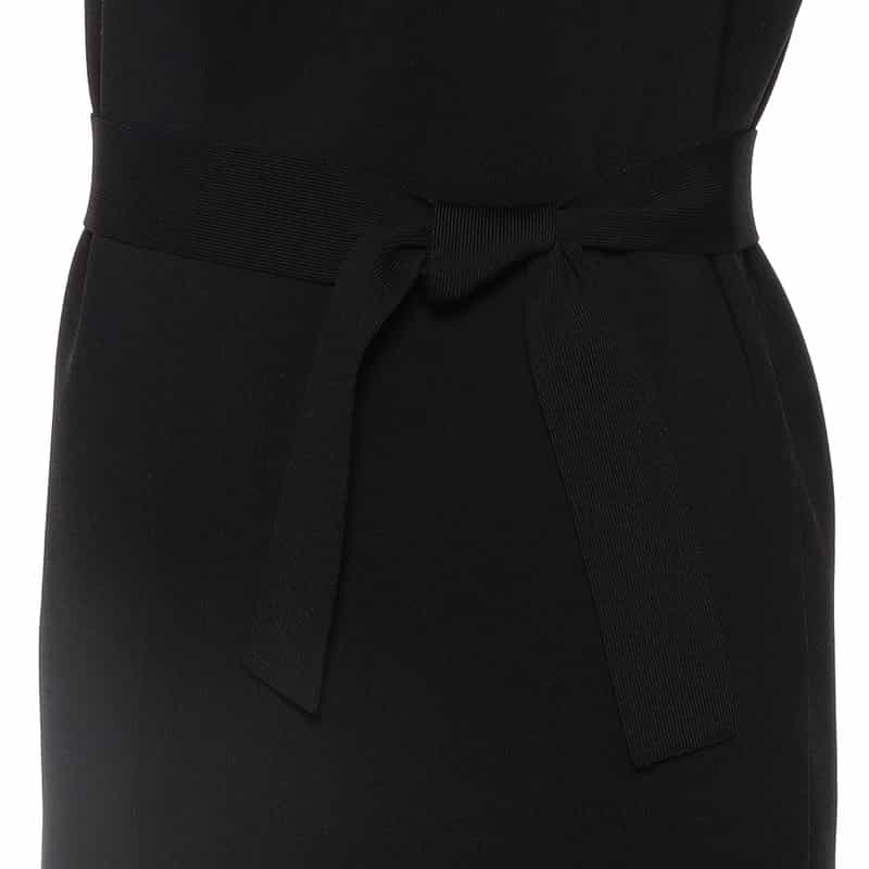 BARNEYS NEW YORK ウォッシャブル ニットロングジレ BLACK