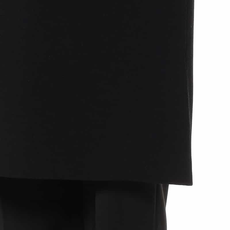 BARNEYS NEW YORK ウォッシャブル ニットロングジレ BLACK