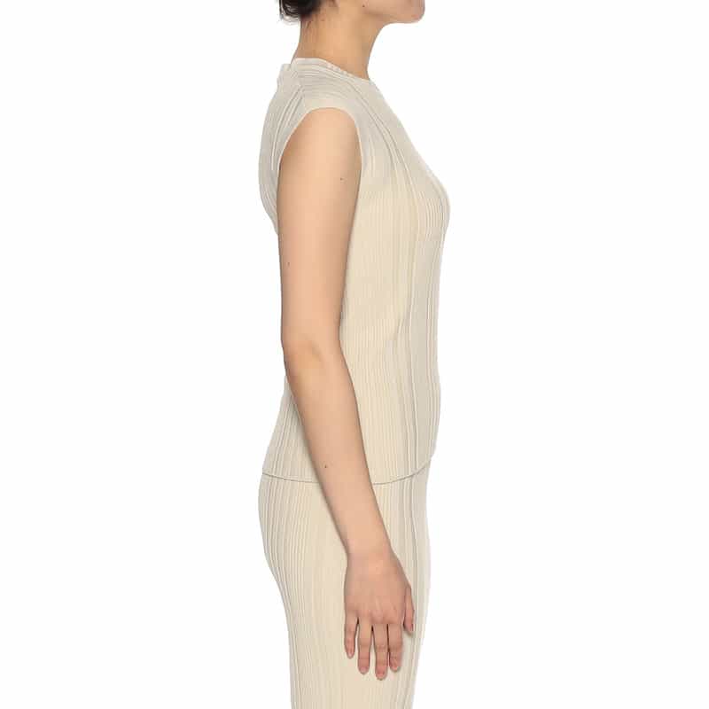 BARNEYS NEW YORK セットアップ ウォッシャブル ニットプルオーバー BEIGE