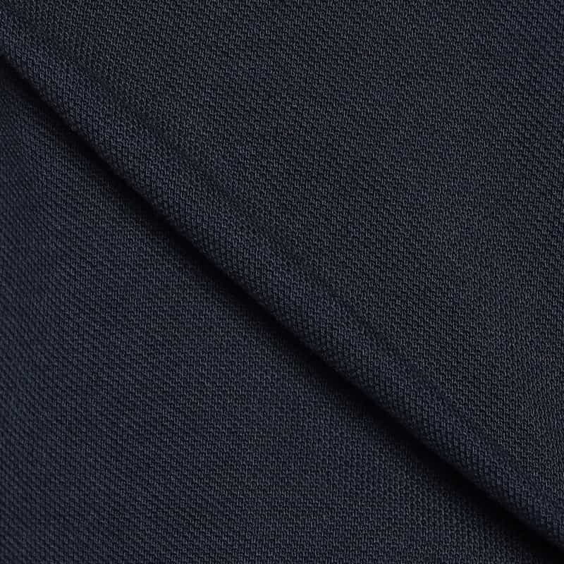 ELACIO 鹿の子ポロシャツ NAVY