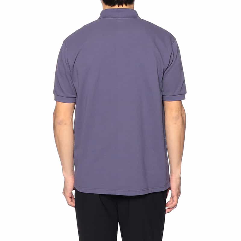 ELACIO 鹿の子ポロシャツ PURPLE