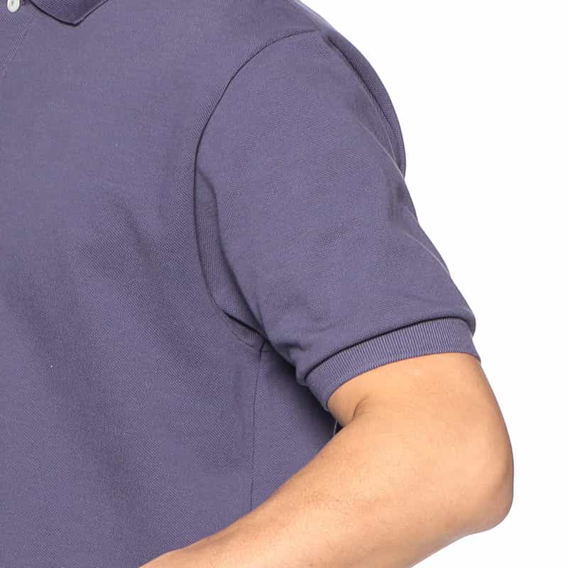 ELACIO 鹿の子ポロシャツ PURPLE