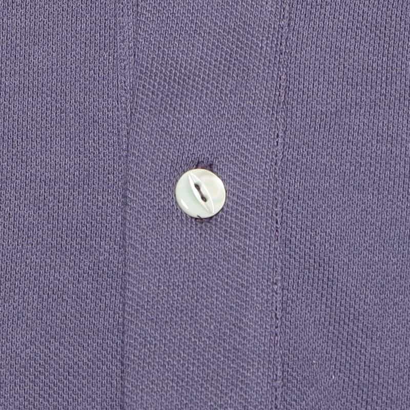 ELACIO 鹿の子ポロシャツ PURPLE