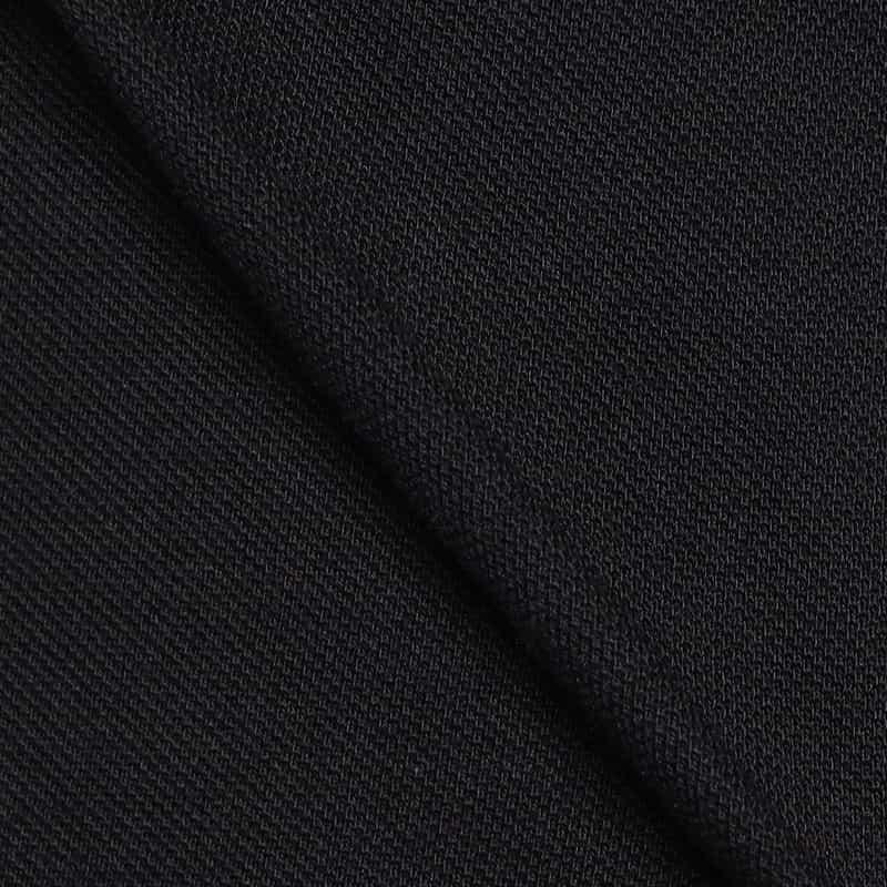 ELACIO 鹿の子ポロシャツ BLACK