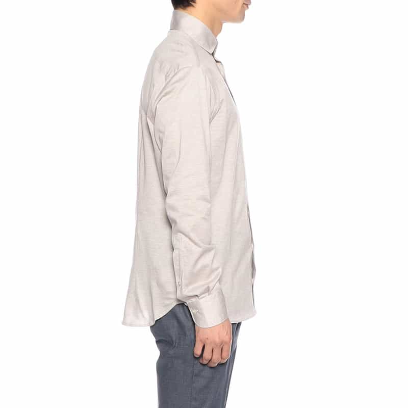 CATARISANO メランジジャージーシャツ BEIGE