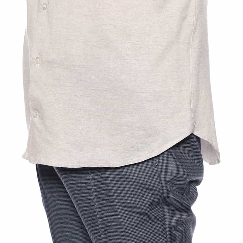 CATARISANO メランジジャージーシャツ BEIGE