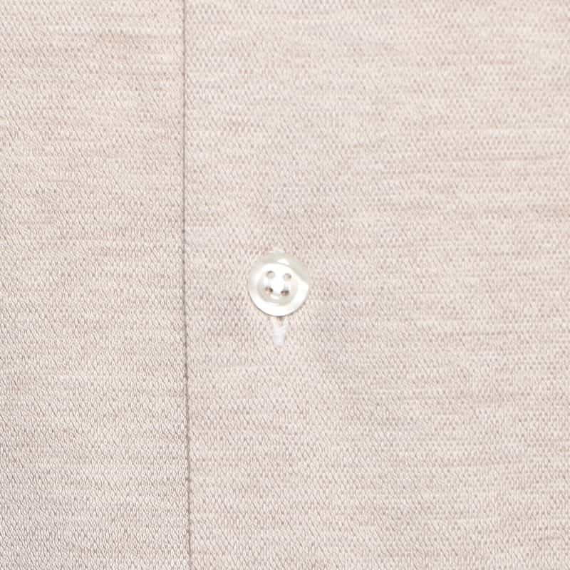 CATARISANO メランジジャージーシャツ BEIGE