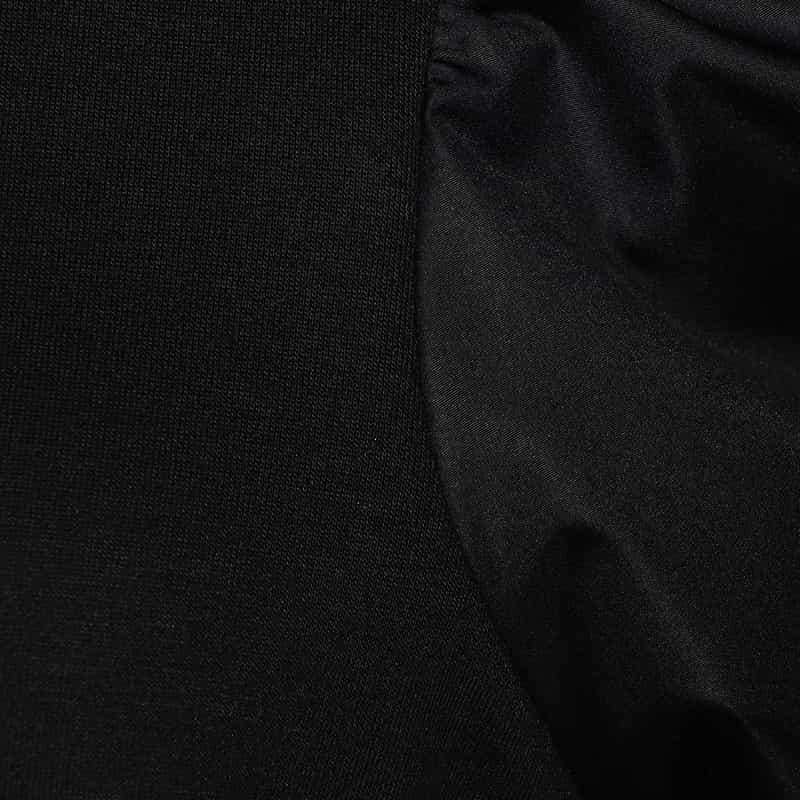 BARNEYS NEW YORK ウォッシャブル ボリュームスリーブドレス BLACK