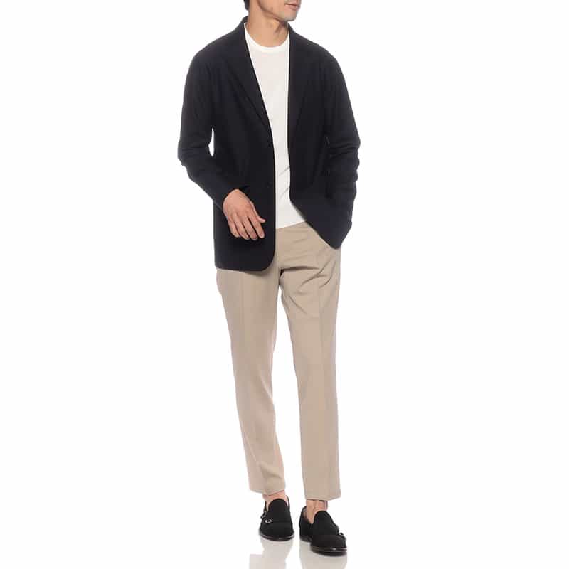 BARNEYS NEW YORK サファイアクール加工2Bジャケット NAVY