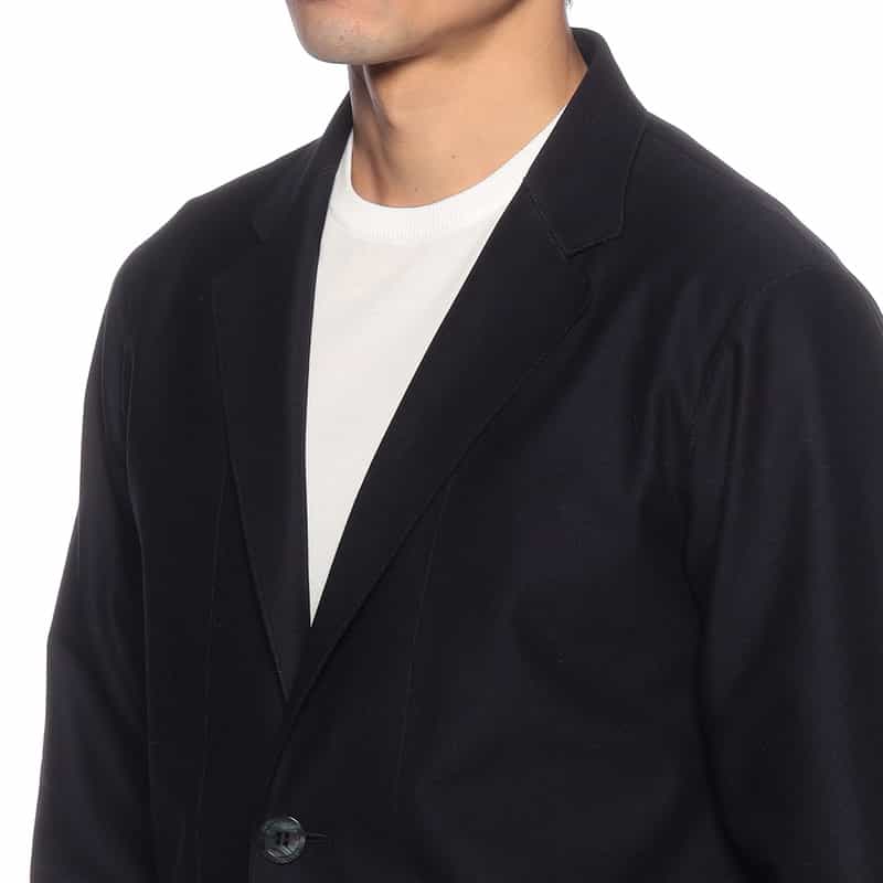 BARNEYS NEW YORK サファイアクール加工2Bジャケット NAVY