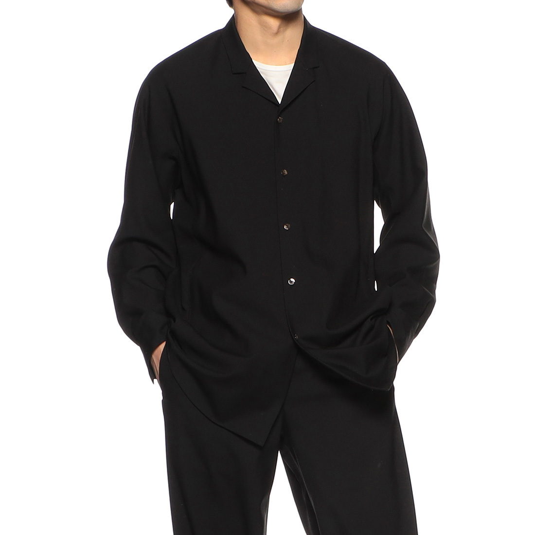 バーニーズ　ニューヨーク限定ドルマンスリーブ開襟シャツ