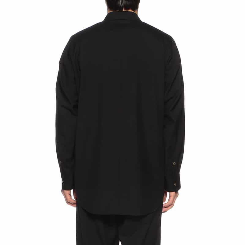 OVERCOAT バーニーズ　ニューヨーク限定ドルマンスリーブ開襟シャツ BLACK