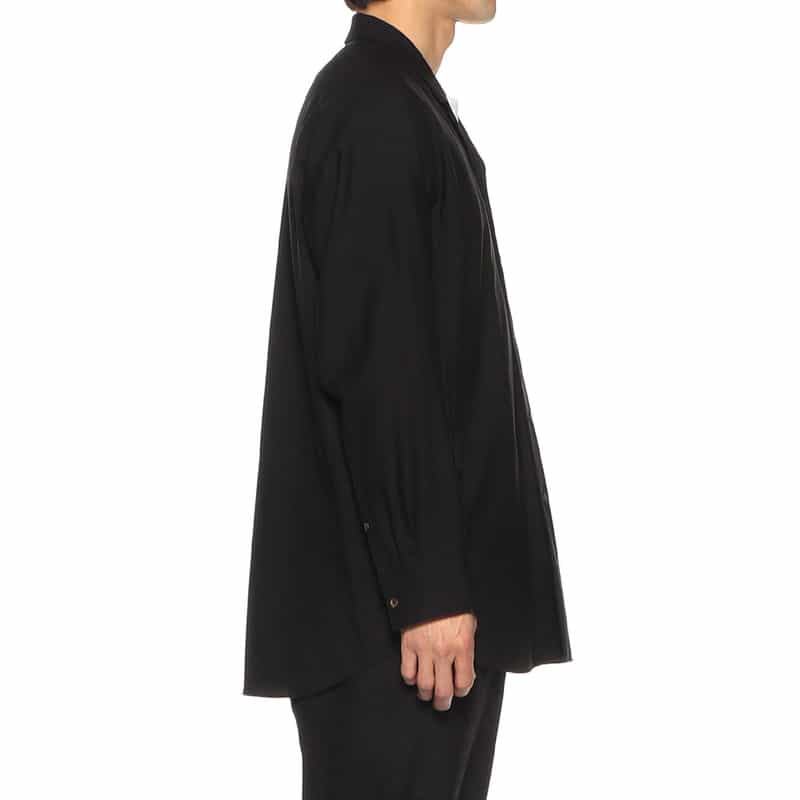 OVERCOAT バーニーズ　ニューヨーク限定ドルマンスリーブ開襟シャツ BLACK