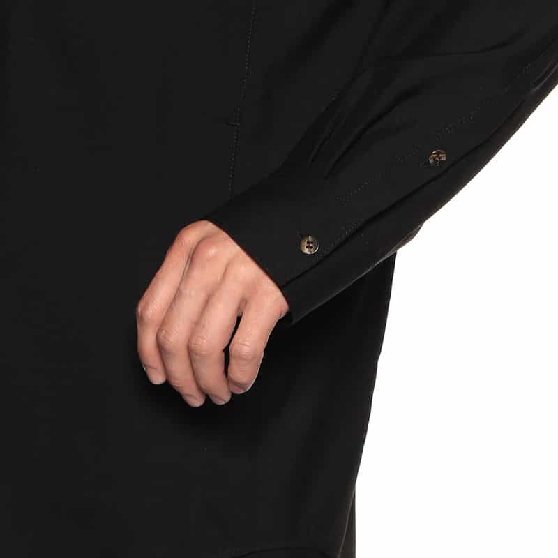 OVERCOAT バーニーズ　ニューヨーク限定ドルマンスリーブ開襟シャツ BLACK
